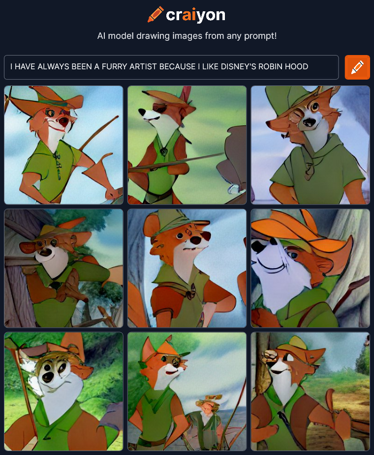 craiyon_012955_I_HAVE_ALWAYS_BEEN_A_FURRY_ARTIST_BECAUSE_I_LIKE_DISNEY_S_ROBIN_HOOD_br_.png