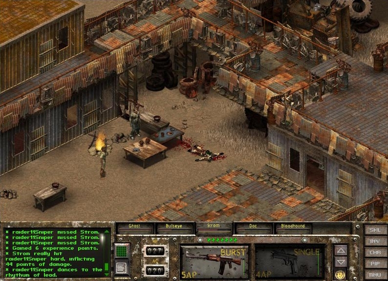 A screenshot from Fallout Tactics
