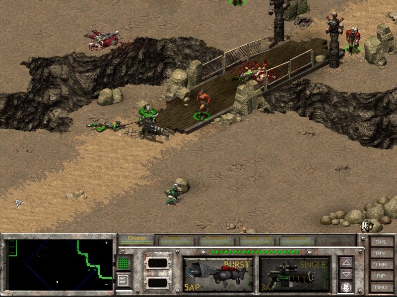 A screenshot from Fallout Tactics