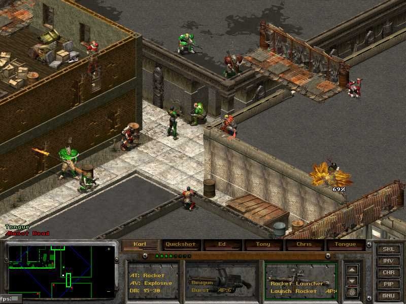A screenshot from Fallout Tactics