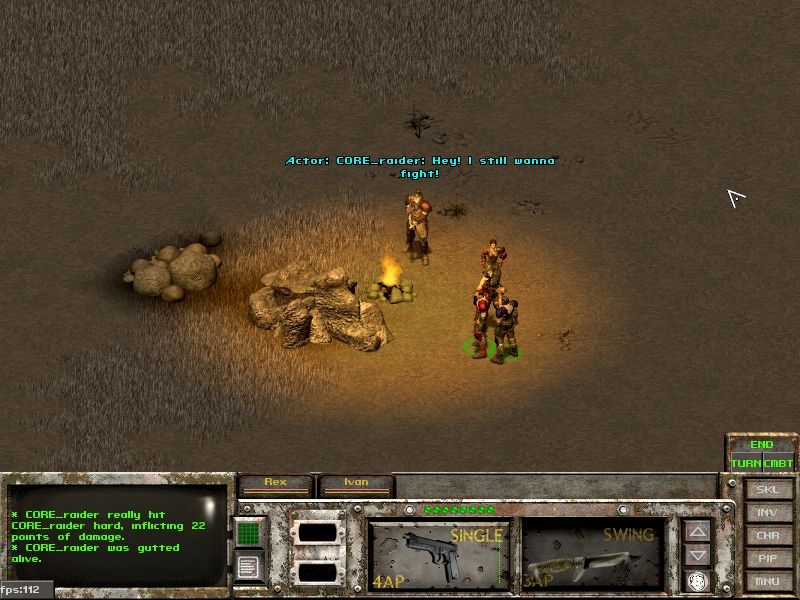 A screenshot from Fallout Tactics