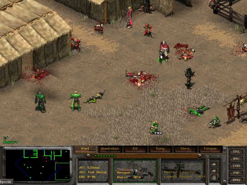 A screenshot from Fallout Tactics