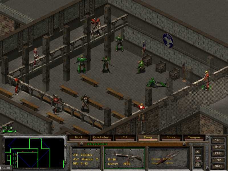 A screenshot from Fallout Tactics