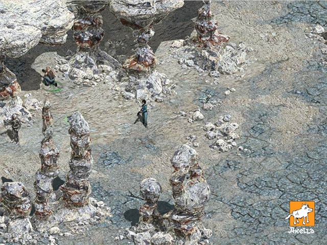 One of the first screenshots from this game..