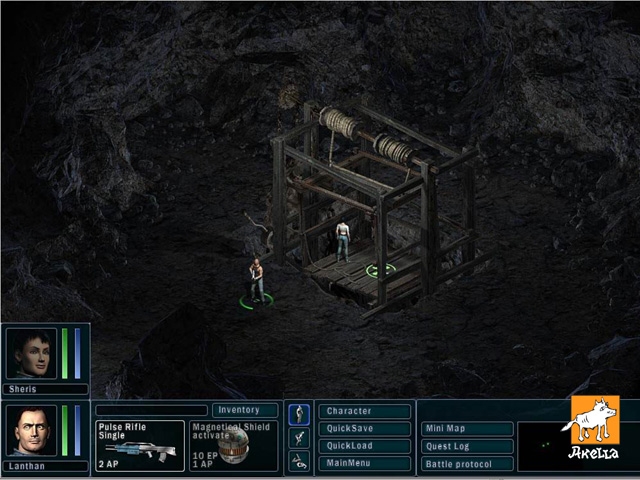 One of the first screenshots of this game..