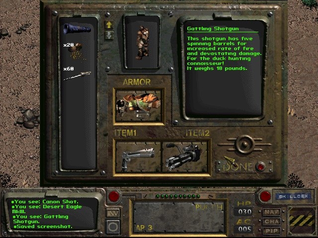 Screen from the Mutants Rising mod for Fallout 2<br />
<br />
www.mutantsrising.com