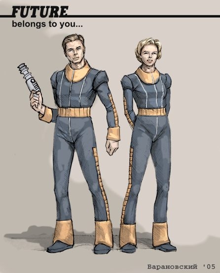 A concept art from an upcoming Russian post-apocalyptic cRPG.