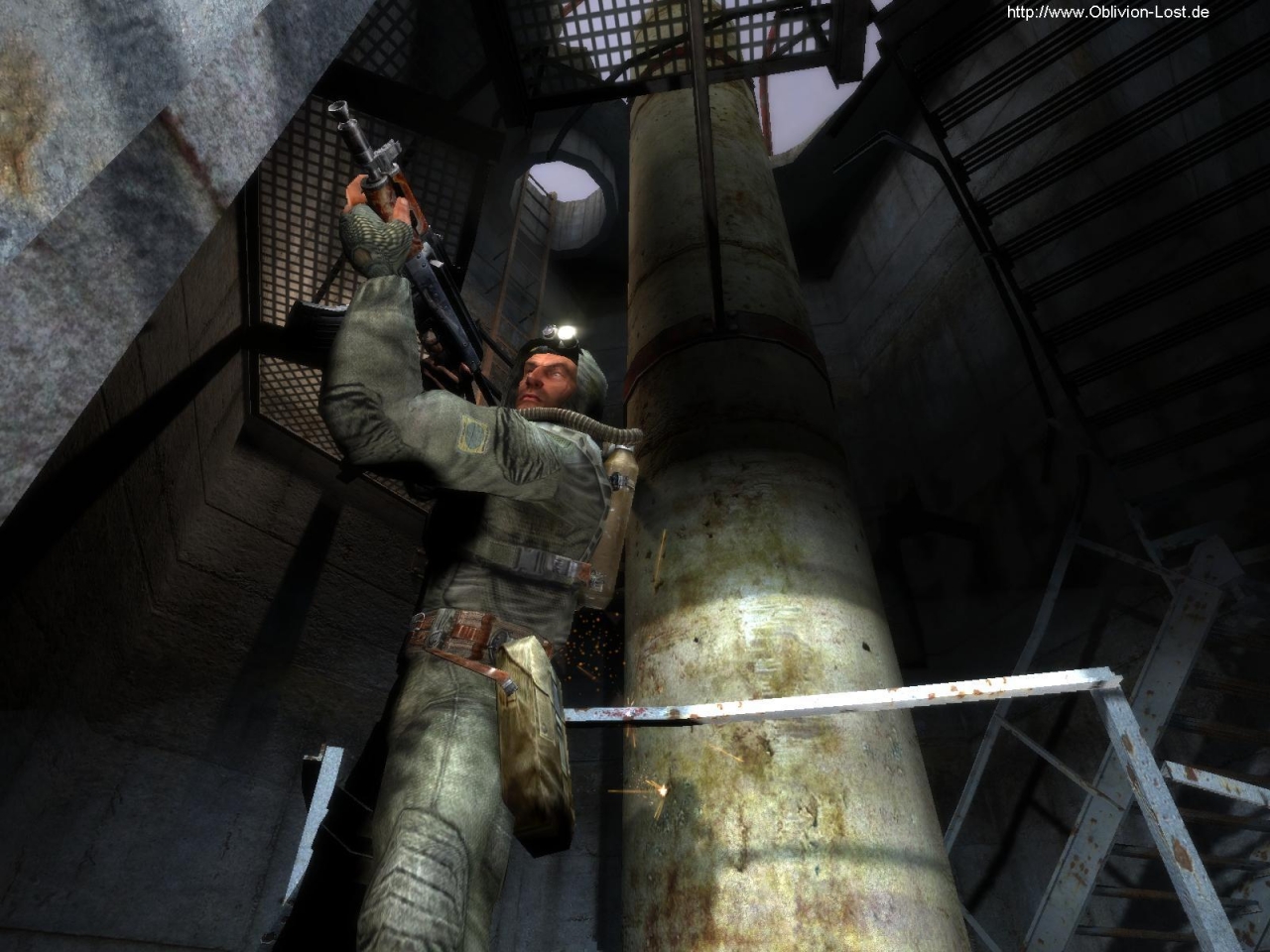 Screenshot from S.T.A.L.K.E.R. on the new DirectX 9 upgraded engine
