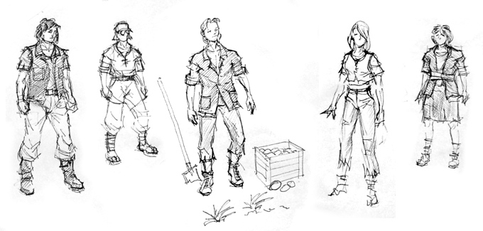 Concept Art from Outcome - a Russian PAcRPG in the making...<br />
<br />...