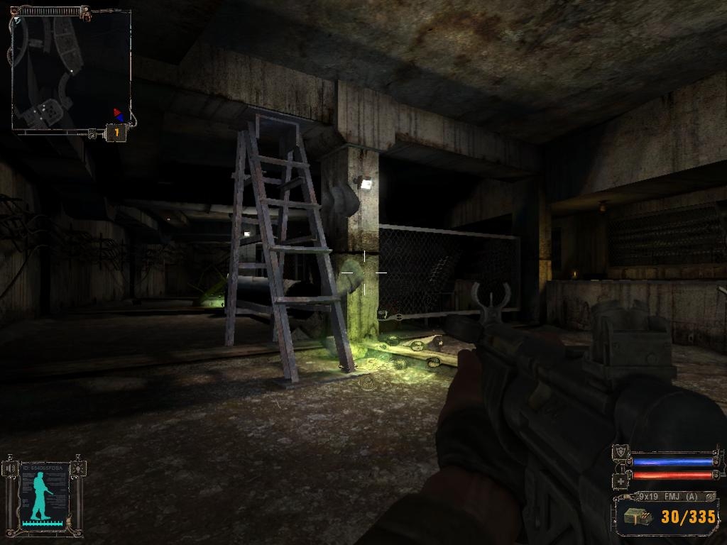 S.T.A.L.K.E.R. screenshot depicting a creepy underground map.