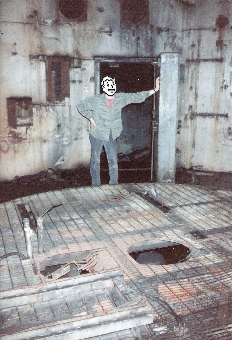 The closed silo sat a bit higher up than the others, so the top platform was not covered in...