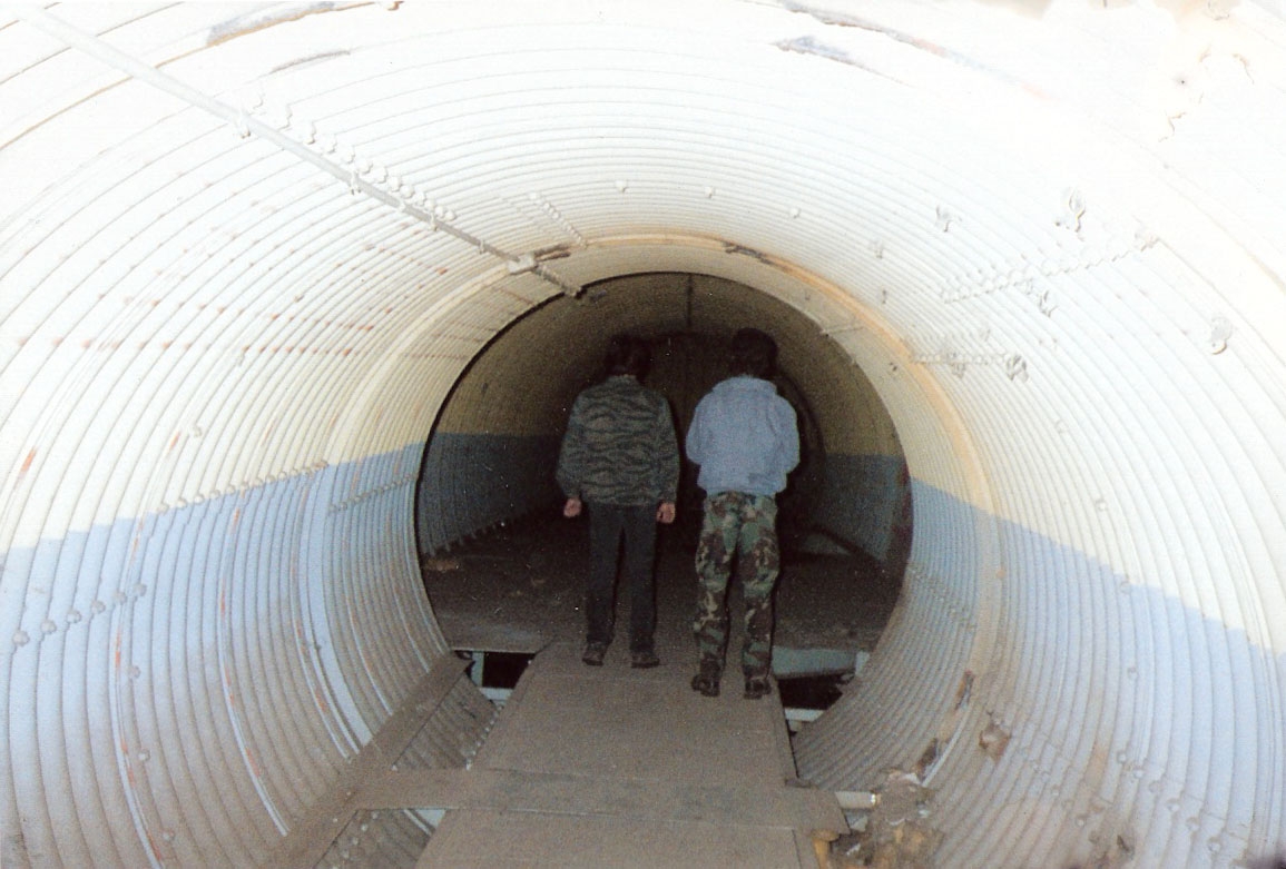 One of the smaller tunnels.  It might be the access tunnel to the antenna silo.  Note the...