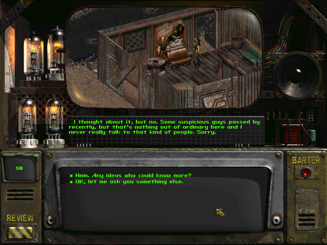 From &quot;Fallout: Between Good &amp; Evil&quot;<br />
<br />
http://www.towerofcreation.com/