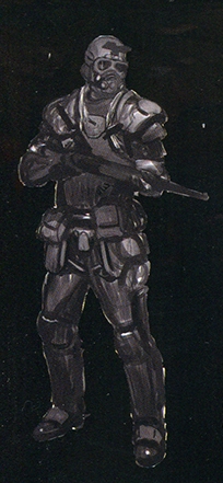Fallout New Vegas armor sketch from PC Igry Magazine