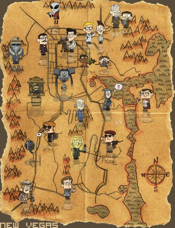 Photo New Vegas world map in the album Fan Art by Brother None