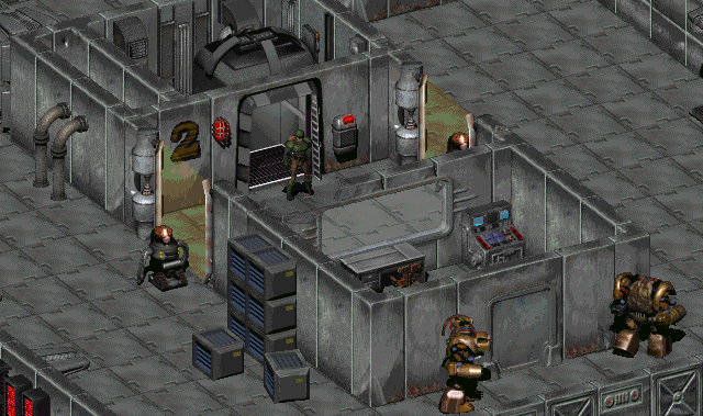 Sierra Army Depot level 2, from the Fallout 2 press pack.