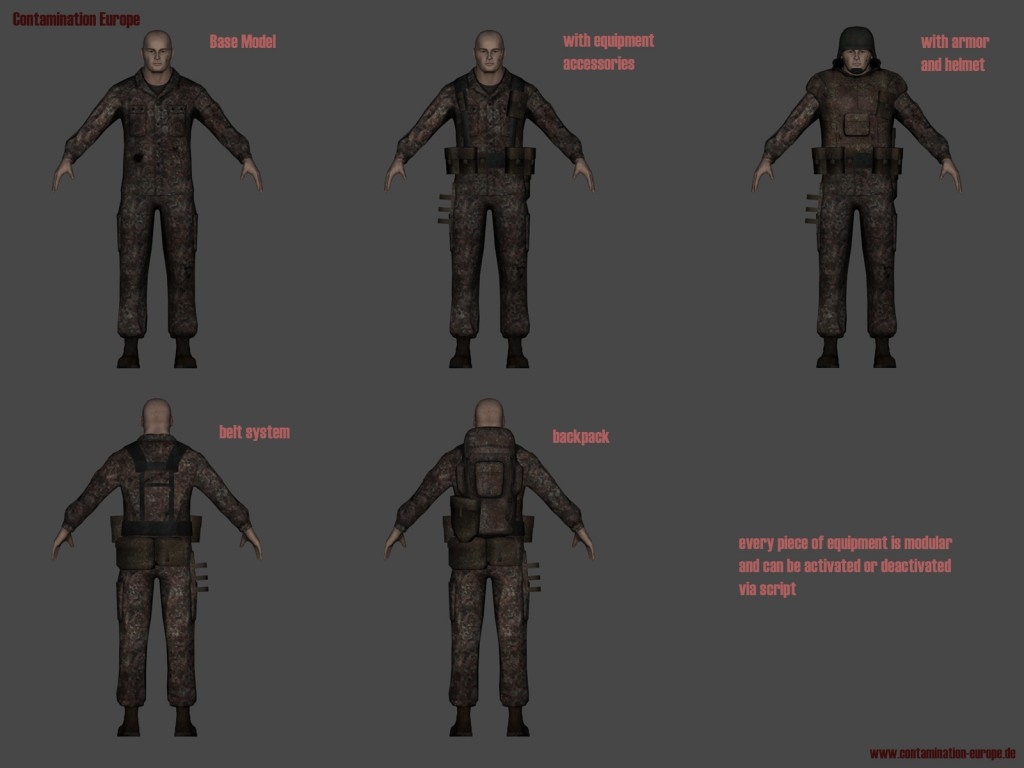 Load your character up with too much gear and he will fall over, obeying the laws of physics.