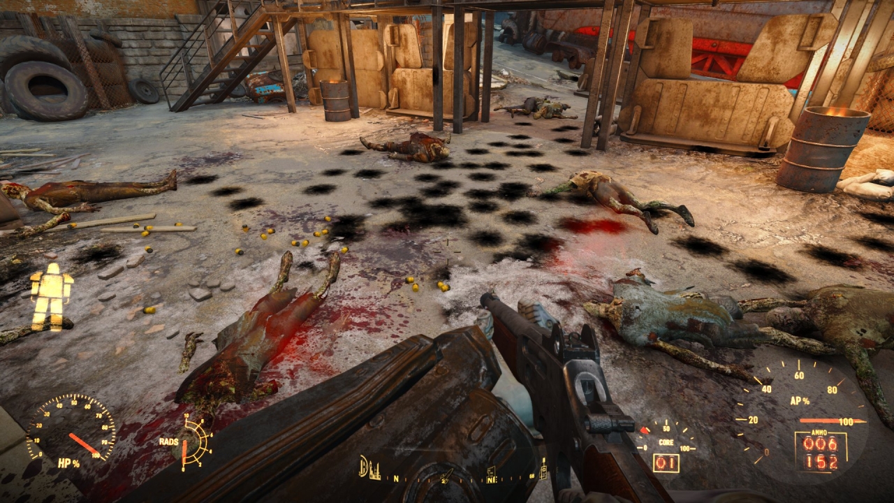 First visit &amp; Danse is a lousy shot with that laser rifle. &quot;Visual Reload&quot; mod...