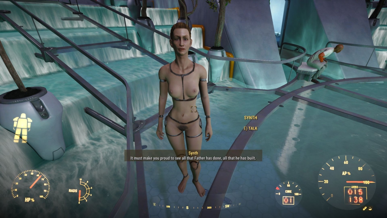 testing out the fortaleza nude synth body costume