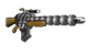 A scoped version of the Gauss Rifle with a new stock and carrying handle.
