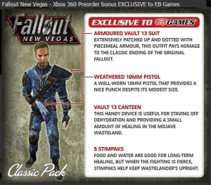 Fallout New Vegas Classic Pack
