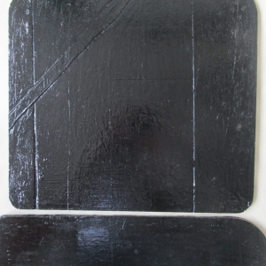Two pieces of collapsed chair and lath 2