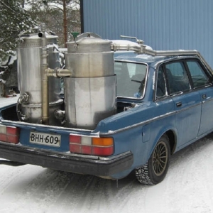 Gas Generator installed on a car