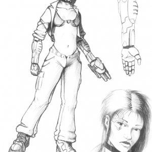 Media 'A nice looking cyborg' in album 'Shell-Pit'