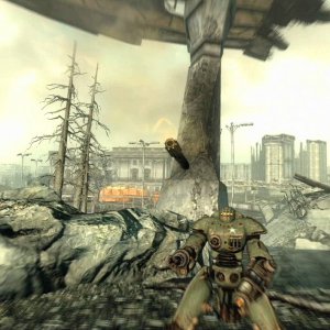 Shooting a sentry bot