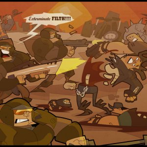 VC patrol blasting Raiders