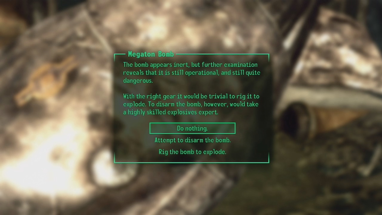 Megaton Bomb Options